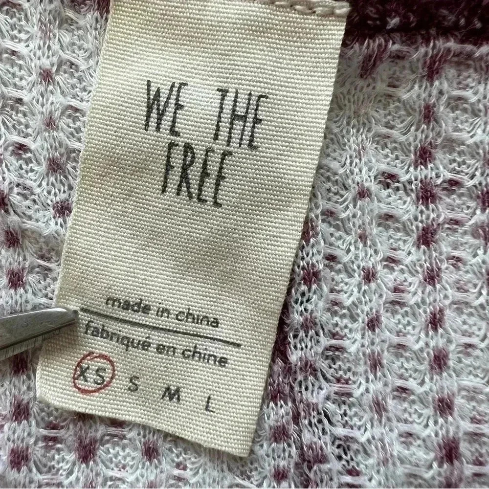 WE The Free Free People Womens XS Lavender Long Flare Thermal Sleeve Sh… - Picture 2 of 7